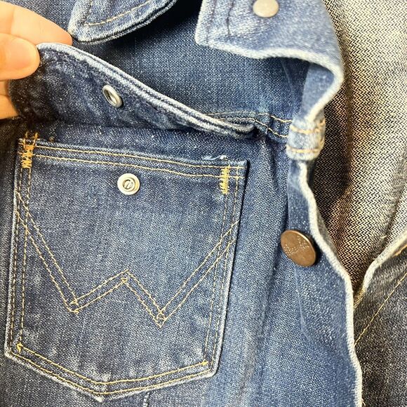 Vintage Wrangler No-Fault Denim Jacket 70s 80s Sanfor-Set USA Men’s L - Picture 4 of 15